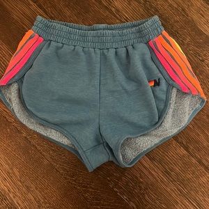 Aviator Nation 5 stripe shorts color: blue size: xs